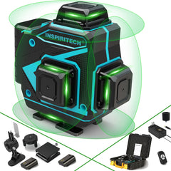 Inspiritech 4x360° Self-Leveling Line Laser Level With Remote Control TDY01GS16