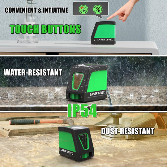 Inspiritech Laser Level, Self-leveling Cross Line Laser LX016G (Green)