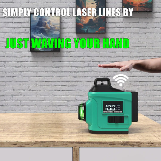 Inspiritech 3x360° Self-Leveling Line Laser Level With Remote Control TQY-G3T12