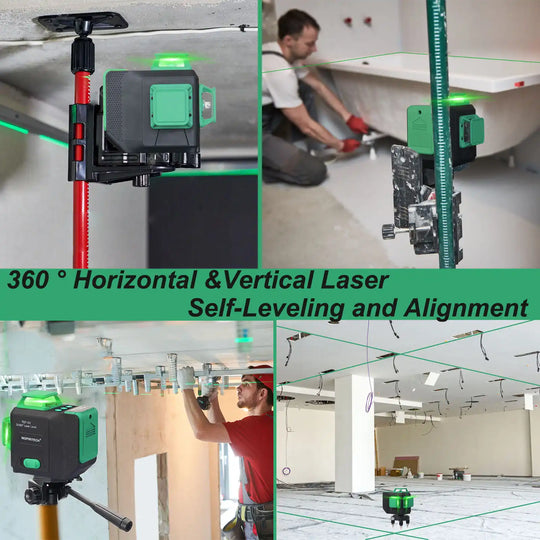 INSPIRITECH Laser Level, 3x360 Multi Line Laser Level Self Leveling TQY-G3