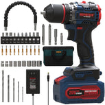 INSPIRITECH 20V Cordless Drill Set, Brushless Power Drill Set with 3.0Ah Battery(BL7120)
