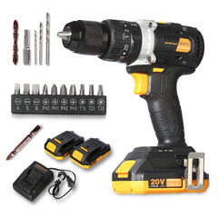Inspiritech 20V Brushless Cordless Impact Drill with 2 Batteries BL6013