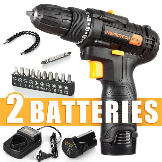 Buy Black and Decker Cordless Drill/Driver with 2 Batteries 12V