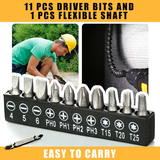 Inspiritech 12V Cordless Drill Driver with 2 Batteries BPD2012